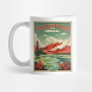 Manitoba Canada Vintage Poster Tourism 2 Mug